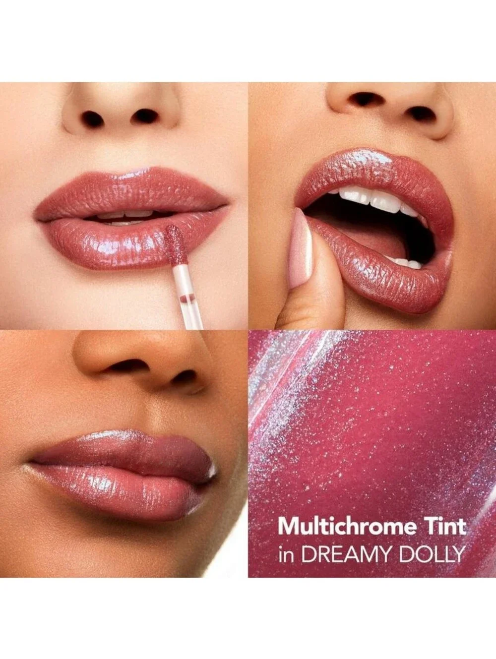 Buxom Multi-Chrome Lip Gloss – Sparkling Pink Shimmer Dreamy Dolly